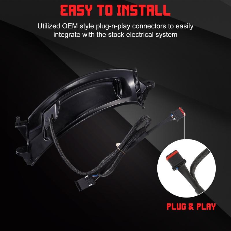 2Pcs/set Motorcycle Turn Signal Side Light LED Side Marker Signal Lamp Fits For Harley Road Glide