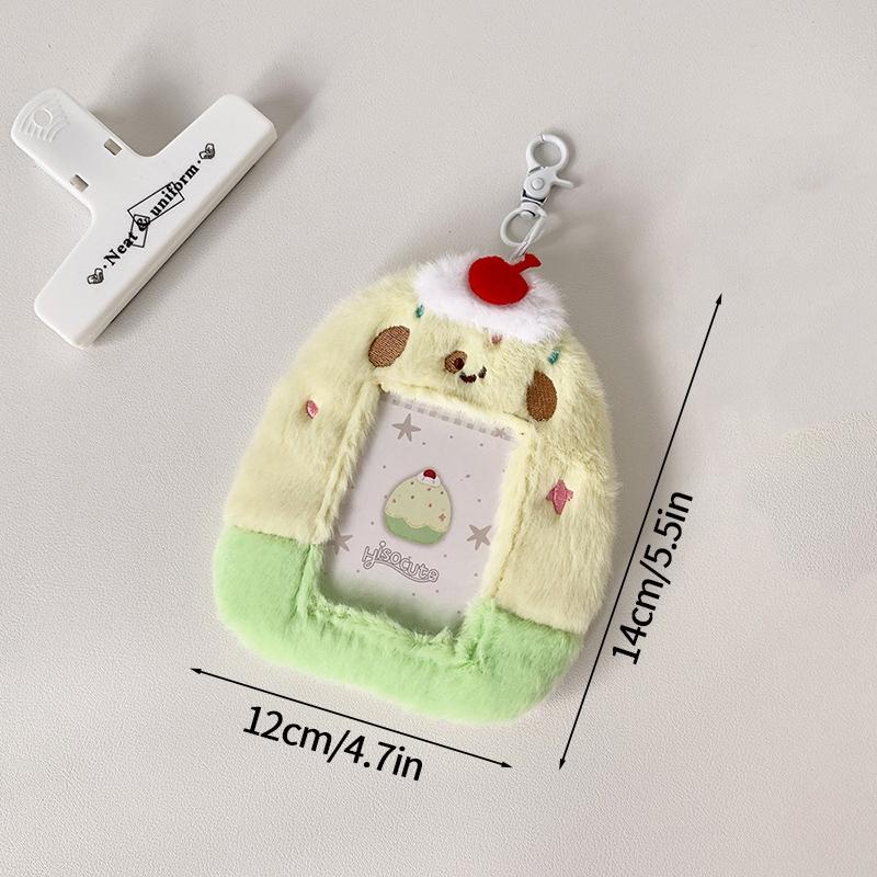 Plush Kawaii Photocard Holder Kpop Idol Card Holder Bags Creative Photo Sleeves Id Credit Card Holder Students Stationery Set