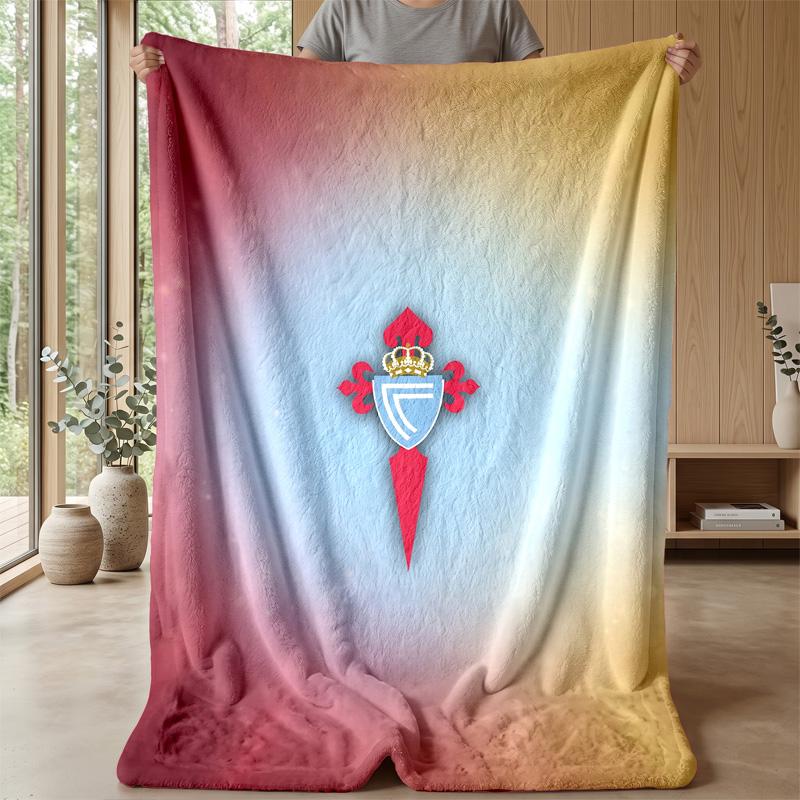 Celta Vigo FC Soft Flannel Fleece Blanket Lightweight Cozy Warm Throw Blanket For Sofa Bed Home Decor