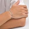 2pcs/set Blade Chain Bracelet for Men Boys,Minimalist Stainless Steel Adjustable Wristband Gift