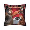 Punch Monkey Pillow Cover Soft Cushion Cover Morden Pillow Case For Wedding Party Home Decor