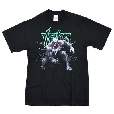 EVERSOUL Marvel Venom Hulk Avengers Short Sleeve T-Shirt, Men's Black, Size M [Parallel Import]