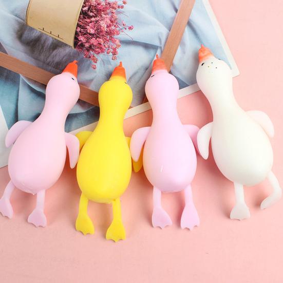 Decompression Toy Quick Recovery Cute Funny Animal Doll Pinch Toy Relieve Stress Soft TPR Cartoon Flour Duck Vent Toys Squeeze