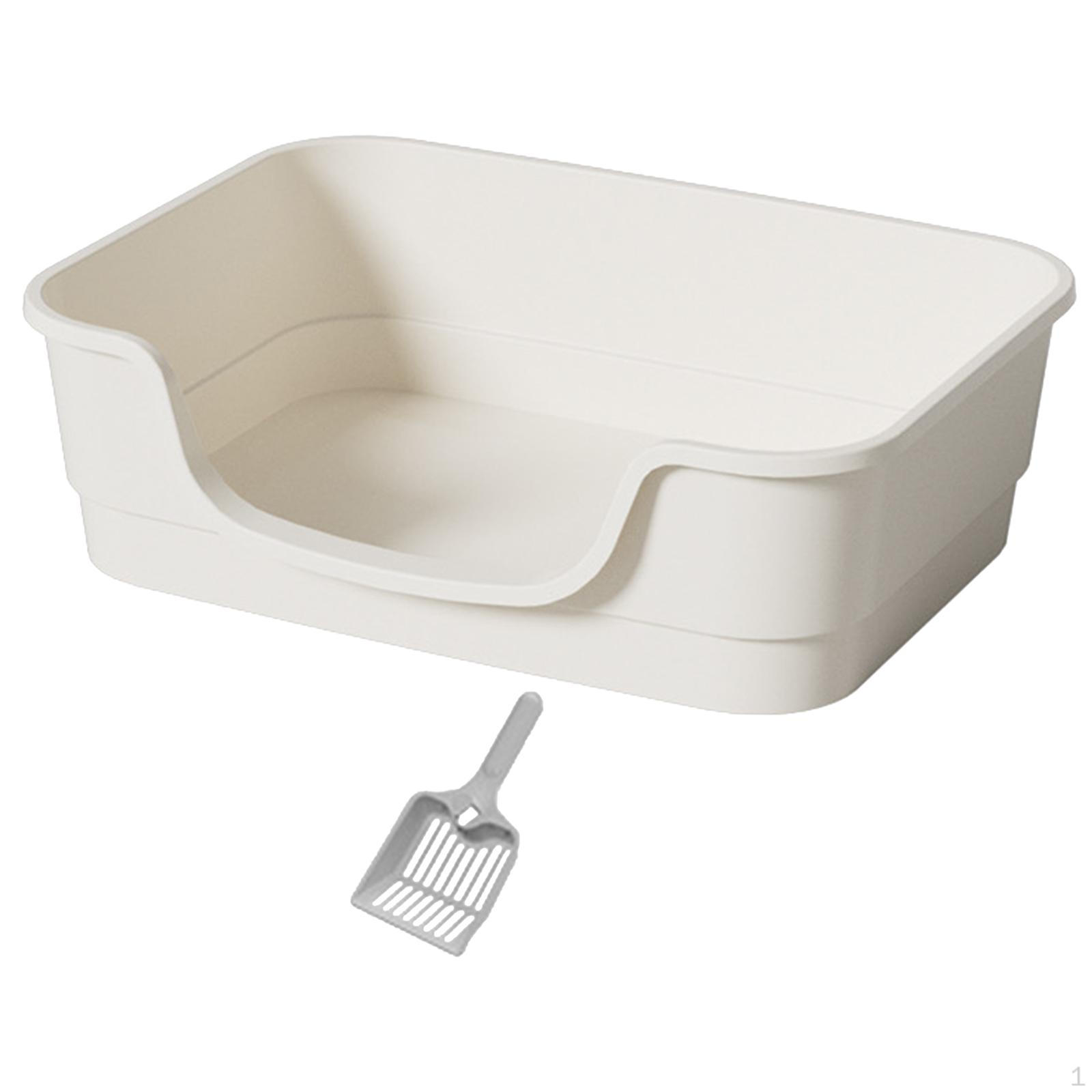 

Умивальник для котячого туалету з функцією просіювання для різних розмірів білий