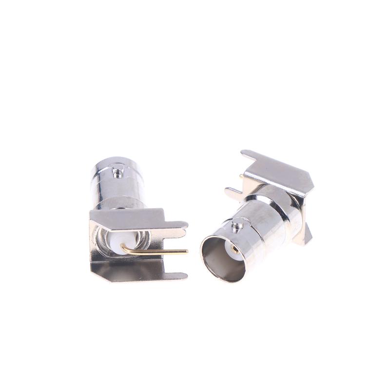 5/10/20Pcs 50 Ohm Q9 Bnc Female Right Angle 90 Degree Plug Solder Cup Pcb Nickel Plated Brass Rf Coaxial Adapters
