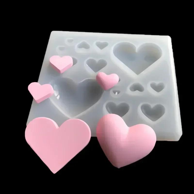 2026 Heart-shaped Silicone Fondant Mold Chocolate Cake Mold Suitable Valentines Day Mousse Cake Baking French Dessert Brownie