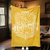1pc Cresta Amarilla de Hufflepuff Manta de Franela para Exteriores Todas las Estaciones Suave Calidez, Decoración del Hogar 1031231