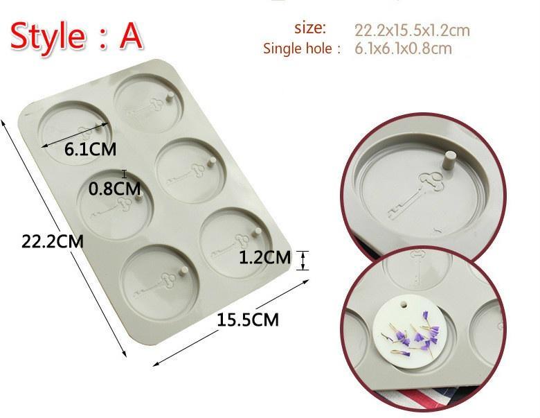 1Pcs Handmade Soap Molds Silicone Wax Aromatherapy Candles Gift DIY Silicone Mold Tools Crafts