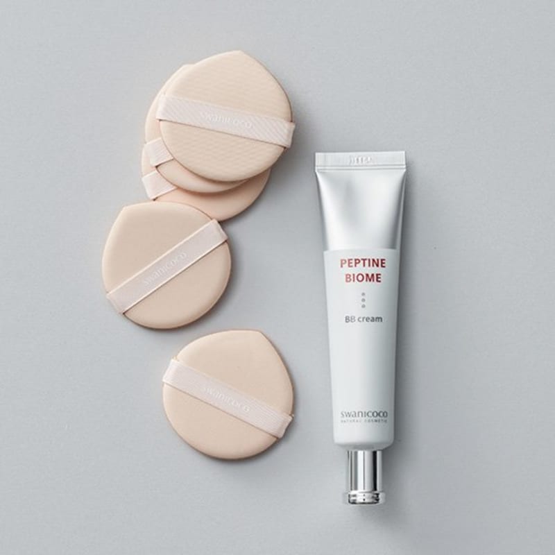 Swanicoco Fermentation Peptine Blemish Balm 40ml (BB Cream) (+5 Water Drop Oil Cut Puffs)