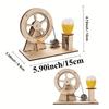 Mini DIY Hand Crank Generator Kit STEM Science Toy for Kids Educational Learning Project with Light Bulb Experiment