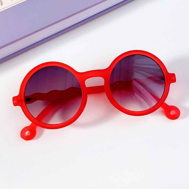 Boy Girl Cute Cartoon Bear Shape Fashion Round Sunglasses Children Vintage Sunglasses UV Protection Classic Kids Eyewear