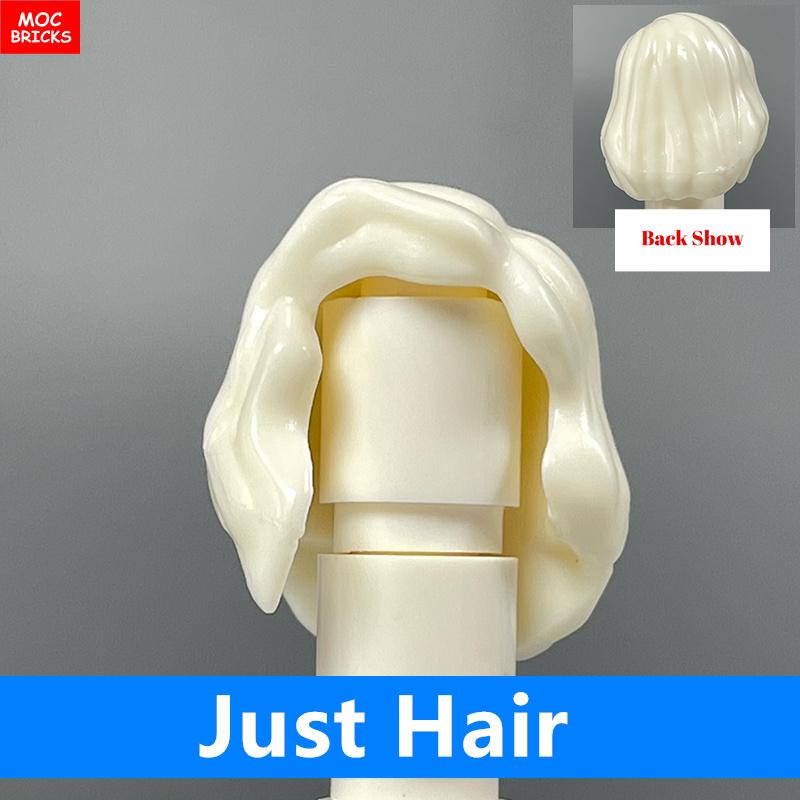 10pcs MOC Bricks 1014 1025 4cm Figure Female Women Hairs Assembled Particles Building Blocks Accessories Kids Toys Plastic Dolls