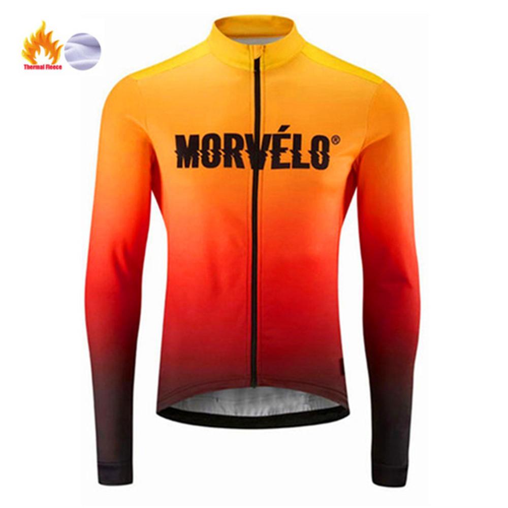 Winter Thermal Fleece Long Sleeve Cycling Jersey Set Bib Pants Ropa Ciclismo Bicycle Clothing MTB Bike Men Pro Team Suit