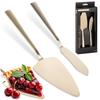 Tårtspade och kniv set 2 delar stål guld EXCELLENT HOUSEWARE 139749