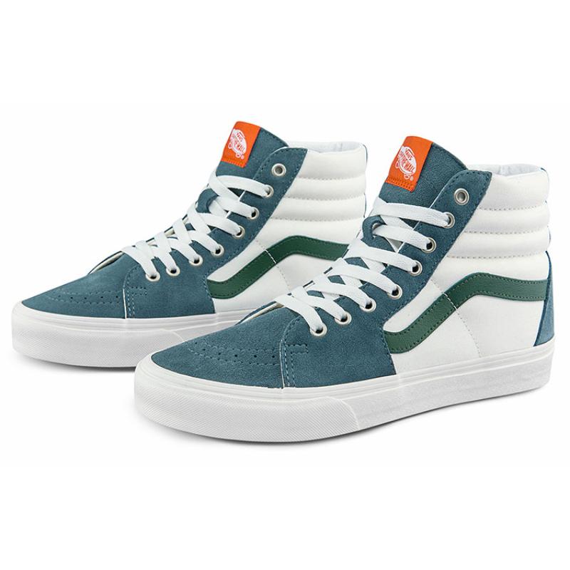 Vans SK8 HI Cozy Skateboarding Shoes Unisex White Green Vans VN0A5JMJBLG