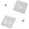 20 Sets Lochfreie Befestigung Klebrige Haken Wandhalterung zum Aufhängen Klebend PVC Router Aufbewahrung Doppelseitig