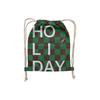 MLB Boston Red Sox Letter Logo Decorative Casual College Style Adjustable Shoulder Strap Canvas Bucket Bag Unisex Bags Brown Gray 3ABMS072N-43BRD
