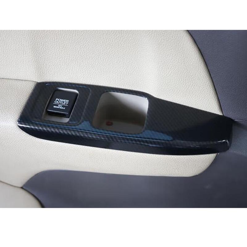 For Honda Odyssey 2024 Car Interior Third Row Seat Rear Cup Holder Trim Cover Accessories Decoration Stickers Parts