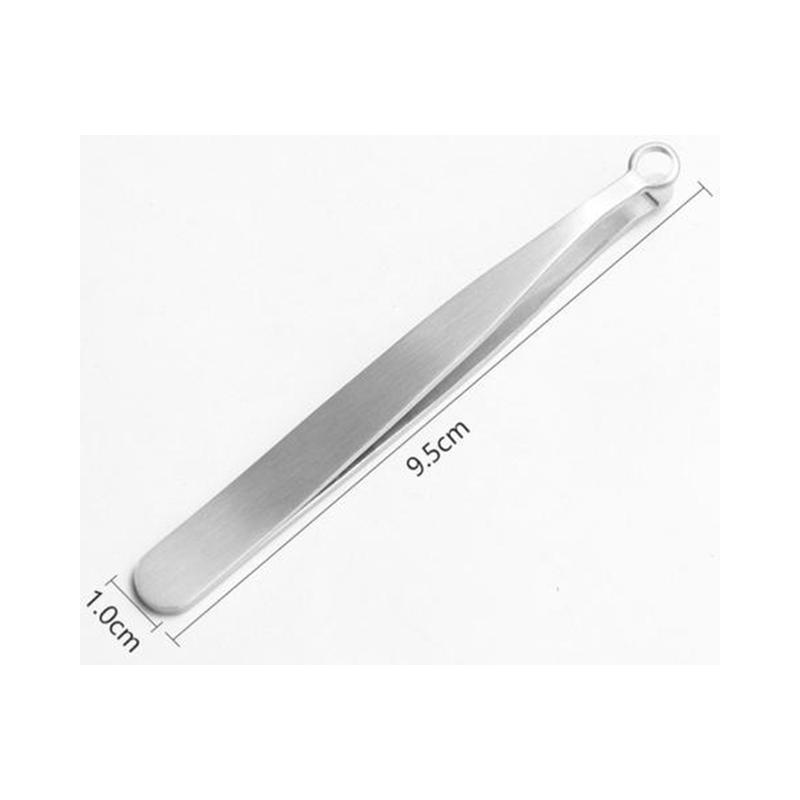 

Универсальный пинцет для стрижки волос в носу, нержавеющая сталь, брови, нос, стрижка волос, маникюр, стрижка лица, ножницы для макияжа, триммер 9.5*0.96cm