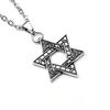 Star, Die-cast Hexagram Pendant, Trendy Rock Men's Necklace.