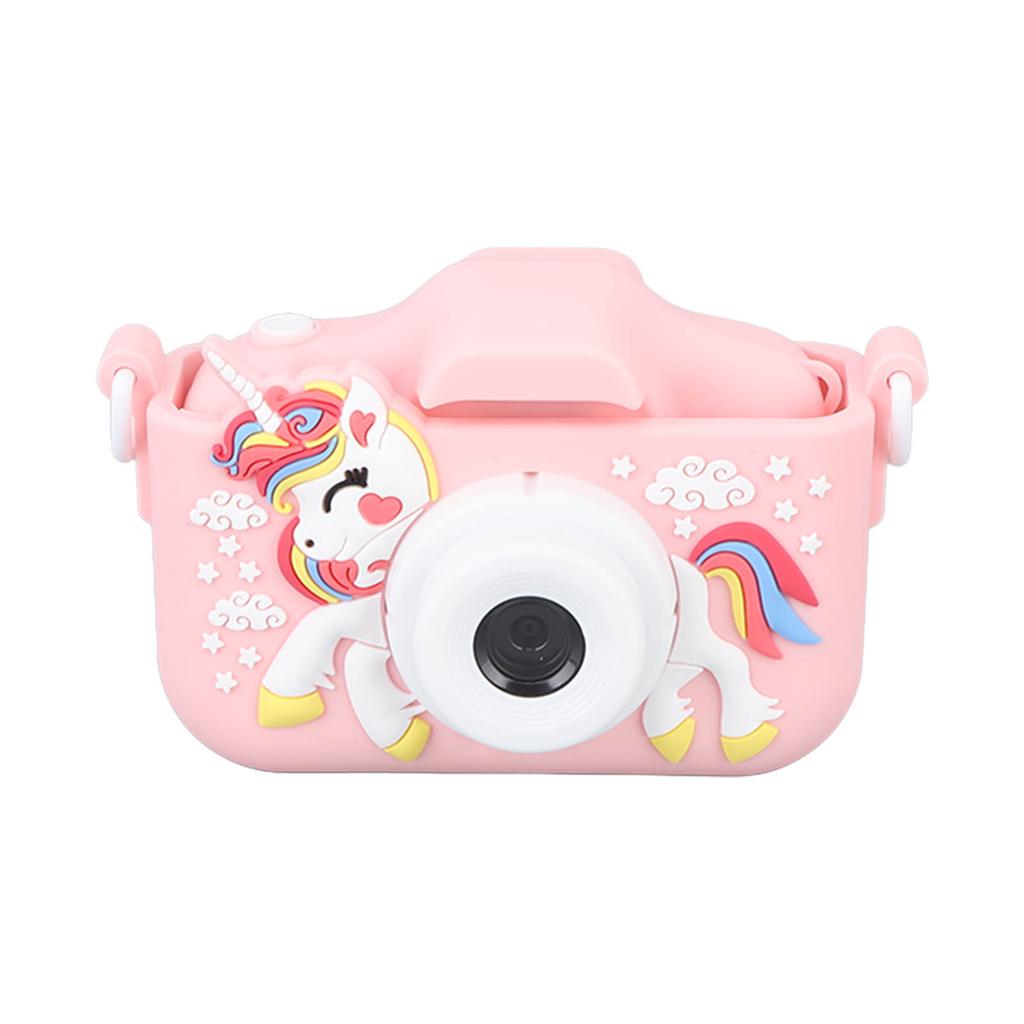 Kids Camera Dual Camera 2.0in IPS Screen 1080P Video Camera Toy with 32G Memory Card Pink