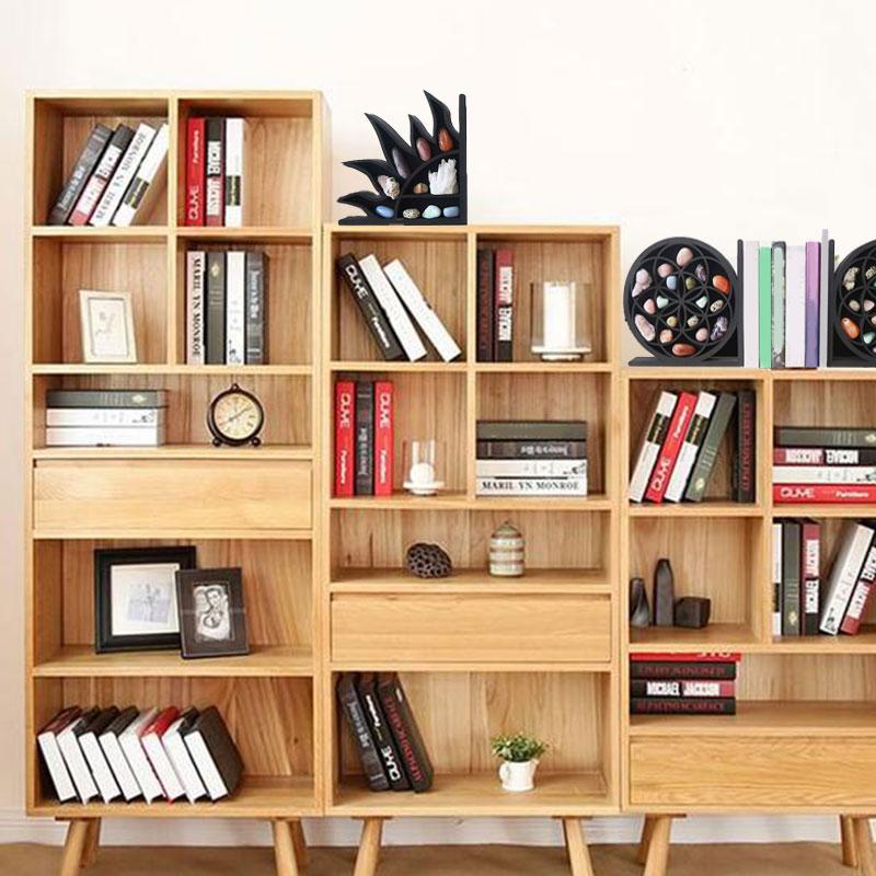 New Sun And Moon Simple Home Stay Crystal Storage Wooden Shelf Hanging Crafts Decoration