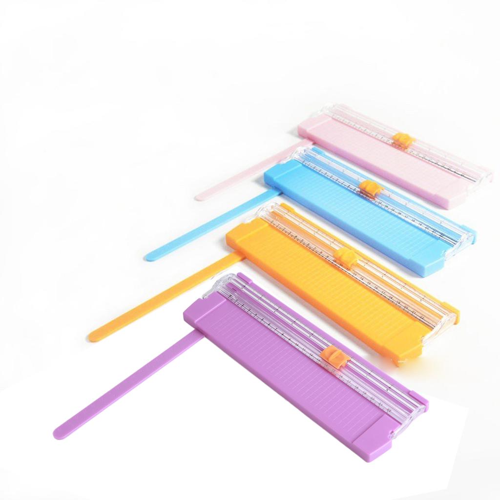 Paper Cutter Small Mini Folding Clear Scale Burrs Free Carbon Steel Cutting Scrapbook Paper Trimmer