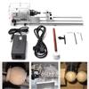 Mini DIY Drehmaschine Werkzeugmaschinen 80W Holzbearbeitung Buddha Perle Schleifen Polieren Perlen Holzdrehmaschine Bohrmaschine Werkzeug 24V