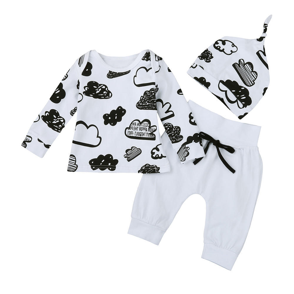New Born Baby Boy/Girl Pack Of 3 Pant, Shirt, Cap For Summer | Multi Print main image 1