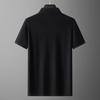 Dibinze Men's Oversized Silk Blend Breathable Polo Shirt
