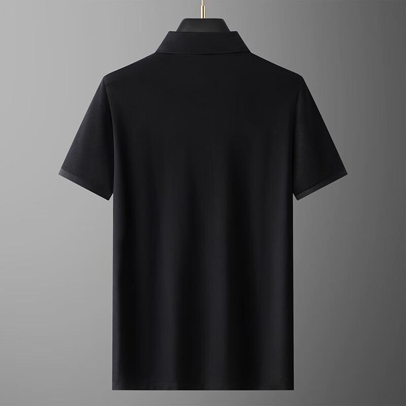 Dibinze Men's Oversized Silk Blend Breathable Polo Shirt