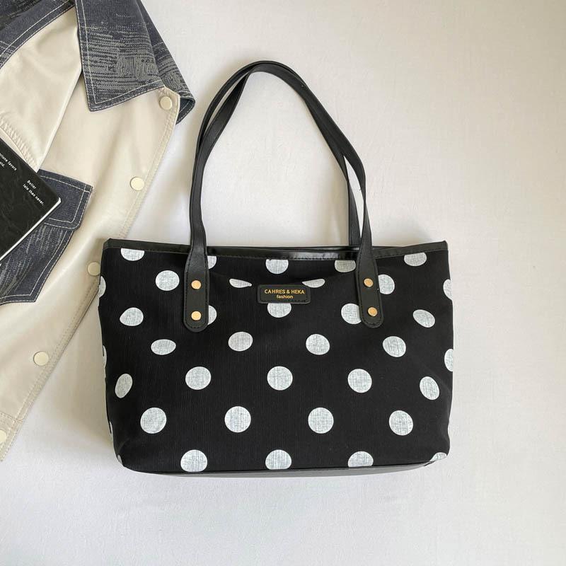 Dot Pattern Single-shoulder Tote Backpack for Commuting and Casual Use