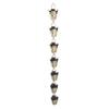 Bronze Tripod Rain Chain, 3.28ft, 7cups, Vanized Antique Bronze Hanging Decorative Rainwater Catch Chain for Outdoor Garden, Yard, Temple