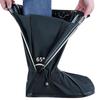 Waterproof Rainproof PVC Boot Shoe Covers Slip Resistant Zippered Galoshes For Hiking Cycling Daily Commuting