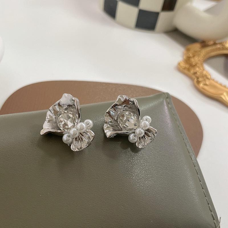 

Минималистичные серьги-пусеты в виде букета из жемчуга с серебряными иглами S925 для женщин