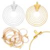 Wholesale 50pcs Stainless Steel Ear Wire Earring Hooks Connector Diy Earrings Accessories Dangle Charms Jewelry Making