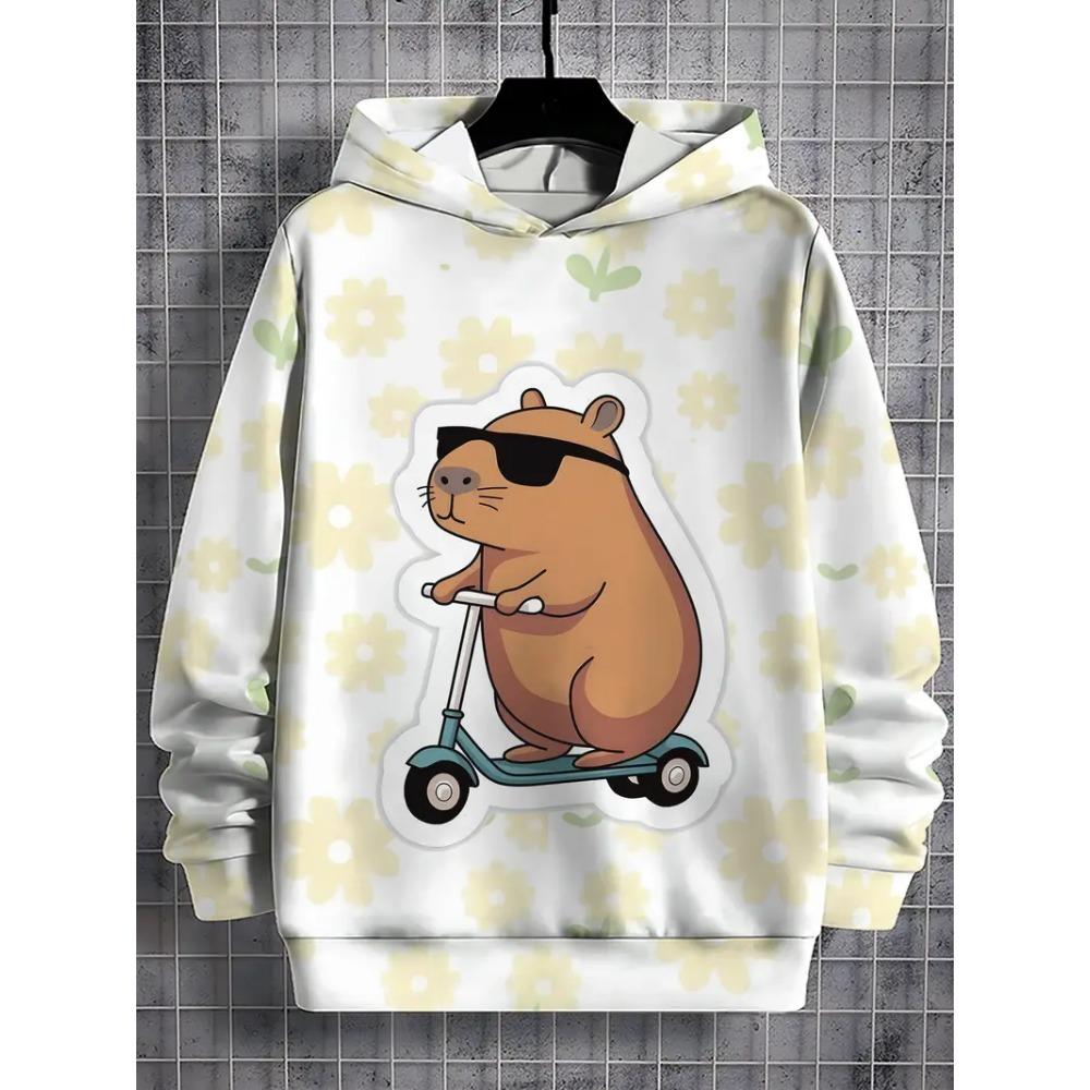 Modische Herren-Kapuzenpullover mit Grafikdruck Herbstkleidung Cartoons Freizeitkleidung Damen Pullover Oberteile Sweatshirts