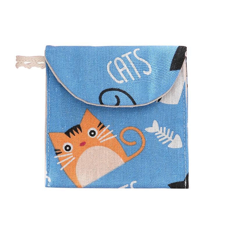 Cute Tampon Storage Bag Women Sanitary Pad Pouch Napkin Makeup Bag Organizer