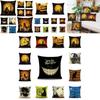 Stylish Invisible Zipper Halloween Cushion Cover For Sofa And Bed