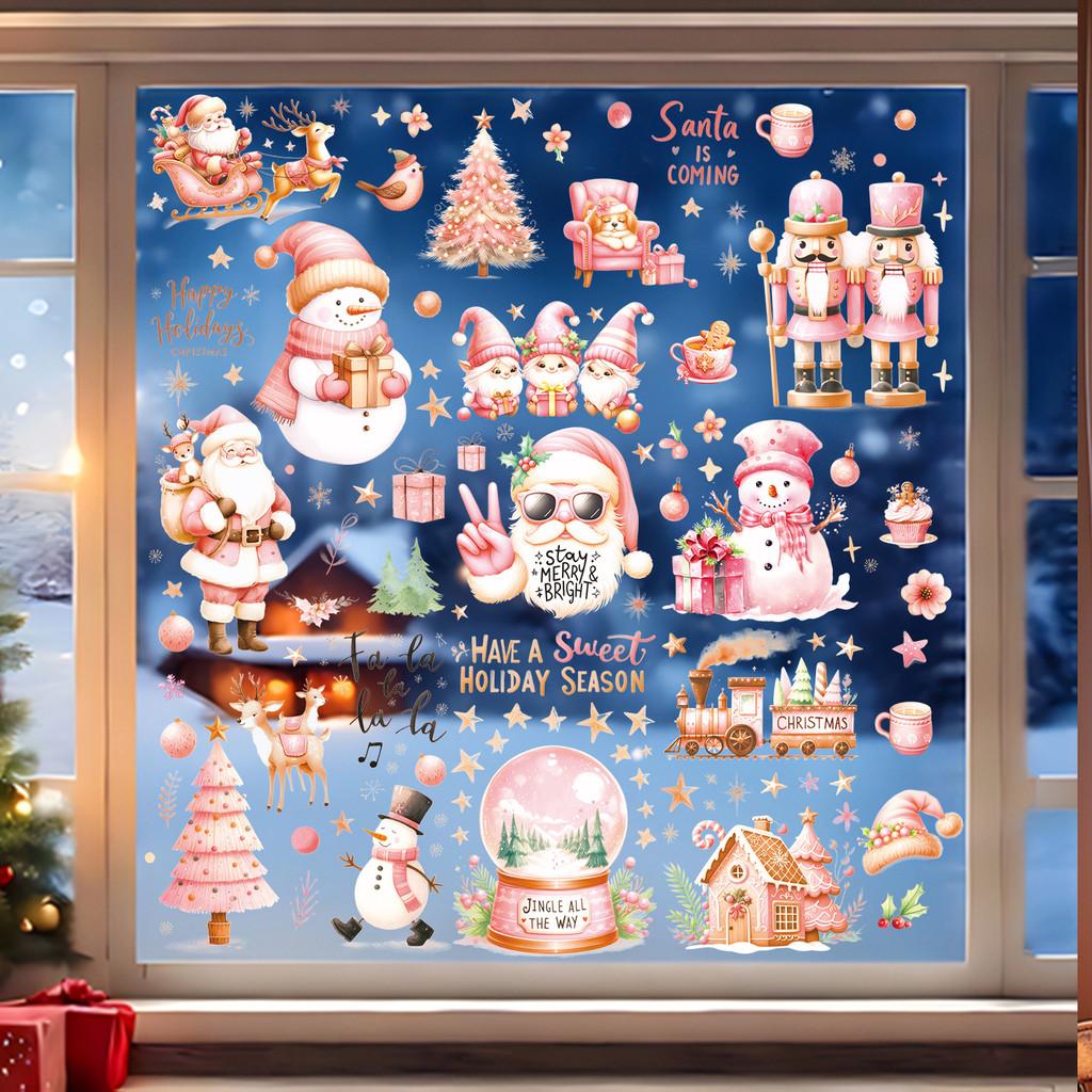 Wall Decals Christmas Set Pvc Christmas Tree Wall Sticker For Festive Room Decor