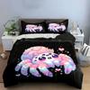 Colorful Spider Design Set Decor Bedding Set with 1 Duvet Cover 2 Pillowcases Single Double King Queen, Gift