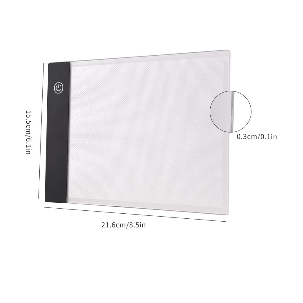 LED Light Pad   3mm  -Thin Drawing Board Copyboard Stepless Dimming USB Powered for Artist Animation Designing Sketching Calligraphy