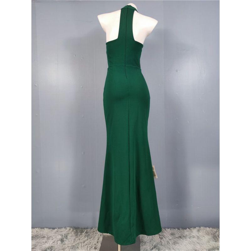 Export Single Temperament Banquet Adult Lady Like Woman Tall Slimming and Fashionable Beautiful Aura Fancy Accessible Luxury Stunning Dress Female