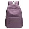 Ryggsäck i enfärgat dam lätt utomhusryggsäck stor kapacitet student skolväska