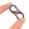 Stainless Steel Carabiner With Lock Keychain Anti-Theft Outdoor Backpack Buckle
