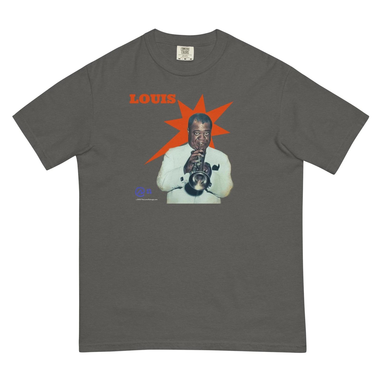 

Тяжелая футболка Louis Armstrong, окрашенная в готовом виде 3XL
