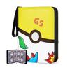 Álbum de Tarjetas 4 Bolsillos 50 Páginas 400 Ranuras Material PU Portátil Carpeta para Tarjetas Coleccionables