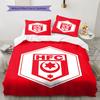 Hallescher FC Pattern Bedding,Quilt Set Quilt Cover Pillowcase Home Birthday Gift(1 * Duvet Cover + 2 * Pillowcase, Without Core)