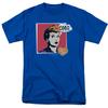 I Love Lucy I Love Worhol OMG Logo T-Shirt Herren Lizenzierter Klassischer TV Königsblau