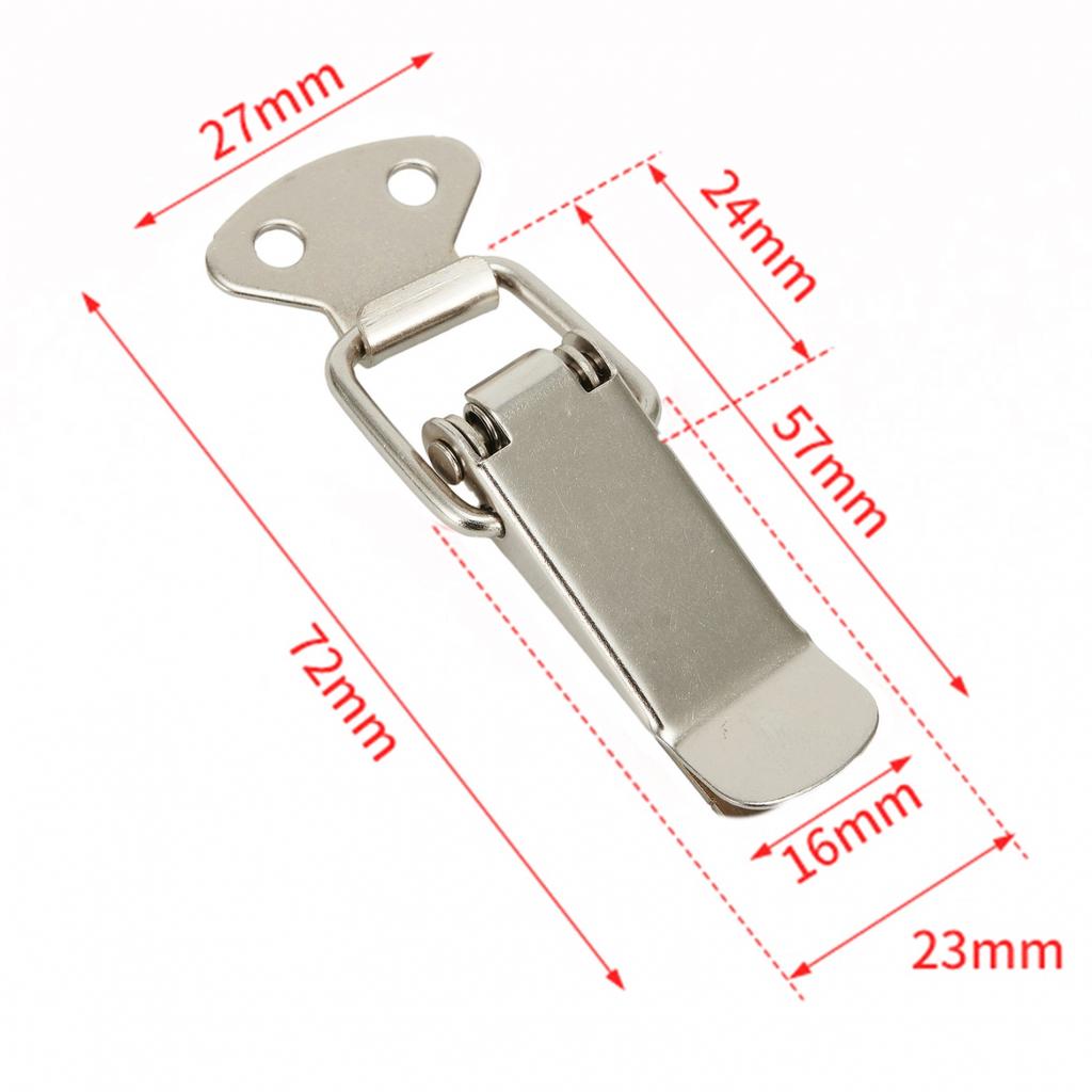 4PCS Latches 7.2*2.7cm Cold Rolled Steel High Quality Silver